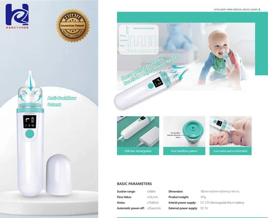 Nose Sucker Electric Silicone Baby Nasal Aspirator