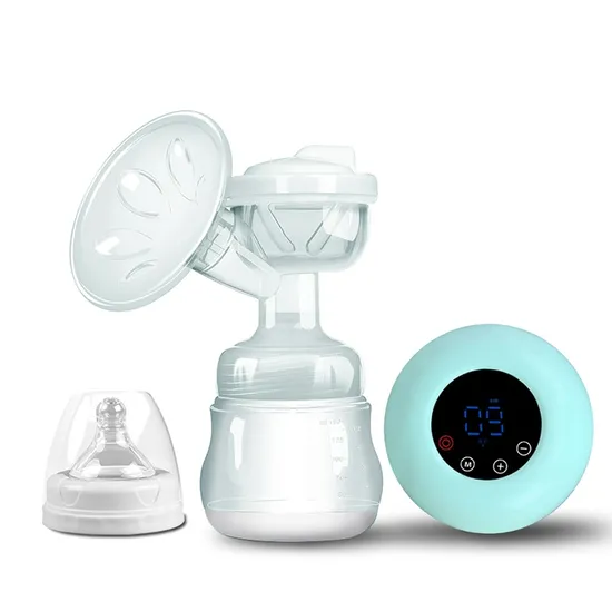 Nova bomba tira-leite elétrica portátil automática de silicone com tela sensível ao toque