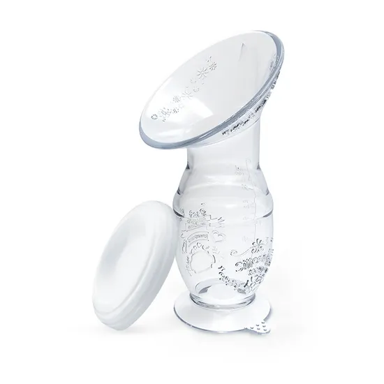 Bomba tira-leite manual de silicone PP de alta qualidade para leite de bebê Bomba tira-leite manual única