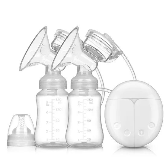 Double Silicone Breast Pump Portable Hands Free Milk Extractor Electric Breast Pump 