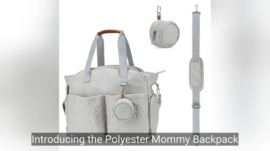 Polyester Mommy Backpack Waterproof Sling Shoulder Diaper Bag Nappy Handbag Mommy Travelling Baby Tote Diaper Bag 