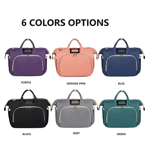 Travel Large Diaper Bag with Changing Station Mommy Backpack Bags with Foldable Baby Bag 