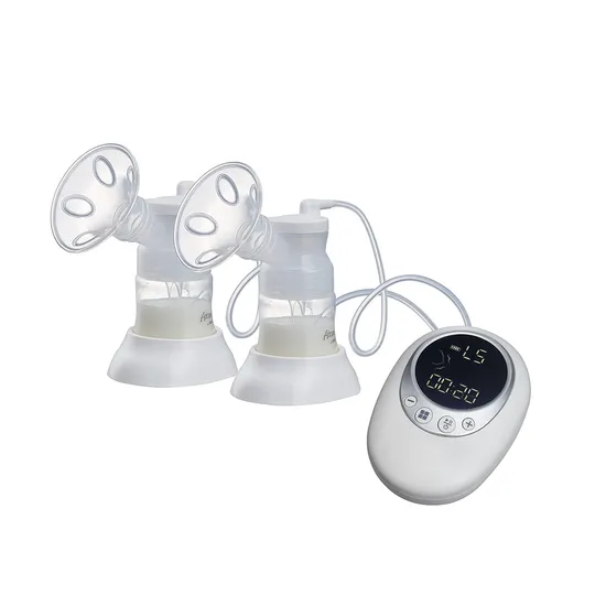 Portable Bra Free Electric Double Breast Feeding Pump Machine with Memory Function 