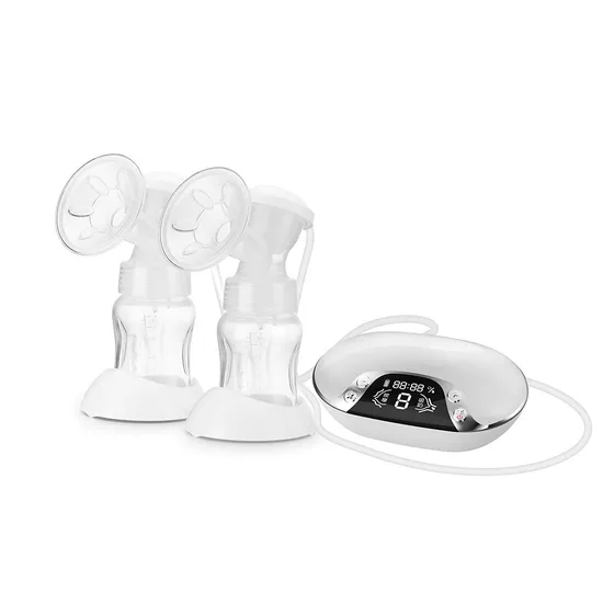 Double 3 Modes Hands Free Breast Pump Electric Breast Milk Pump Portable 