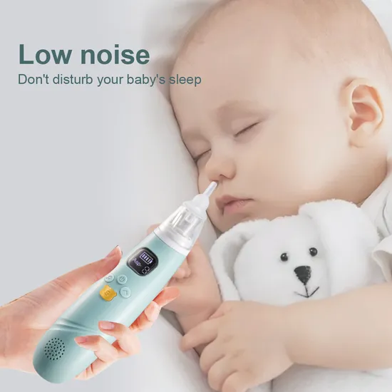Aspirador nasal elétrico para bebês, aspirador nasal elétrico para crianças pequenas